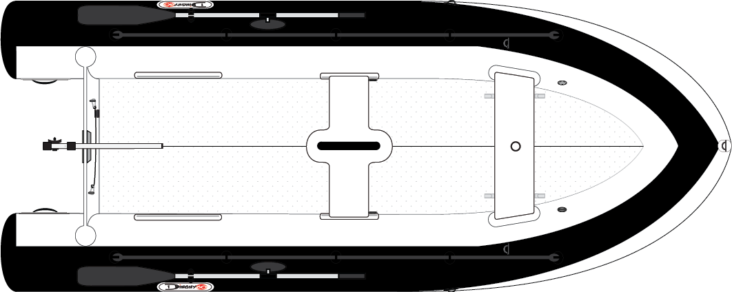 DinghyGo Orca 375 top view